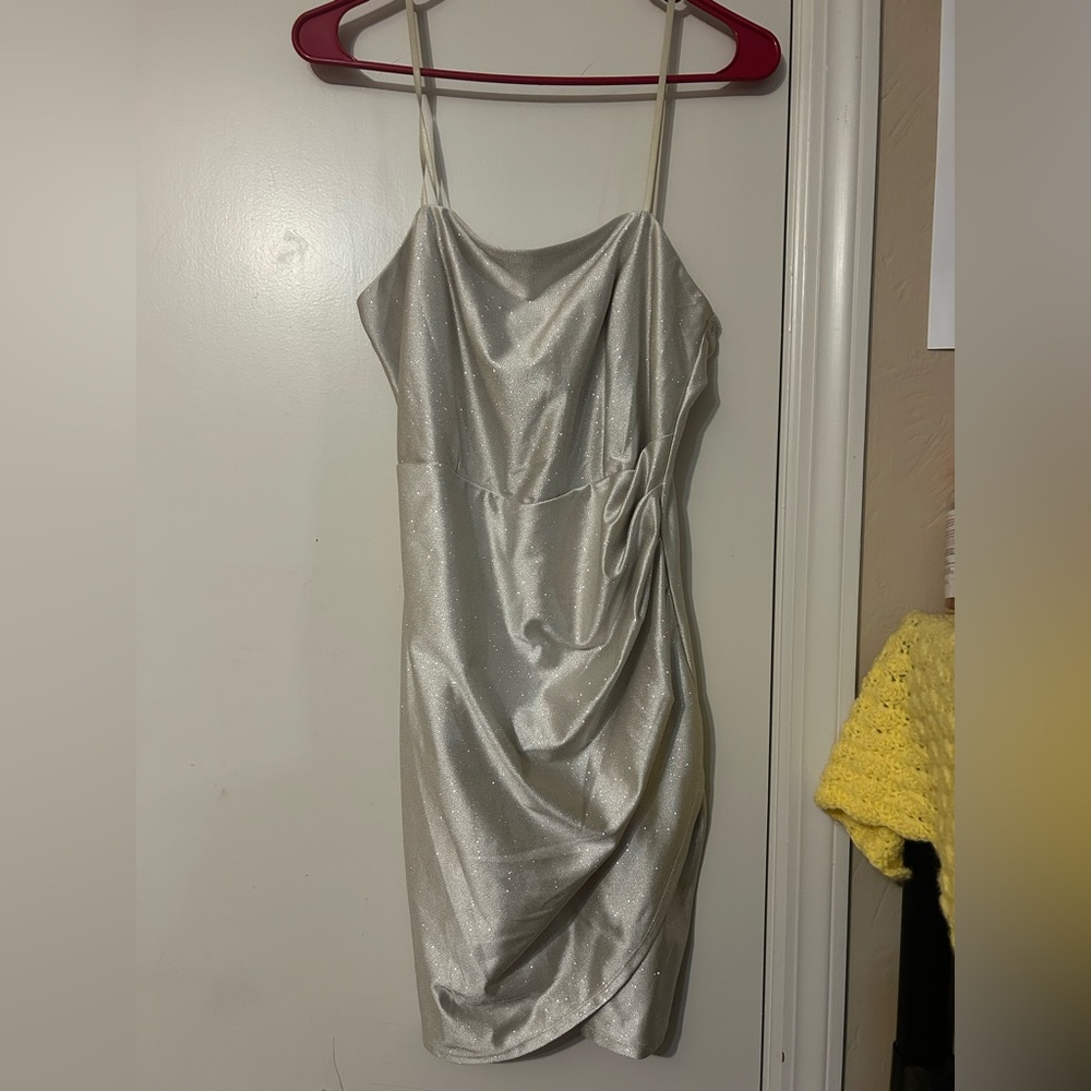 Silver Homecoming Dress